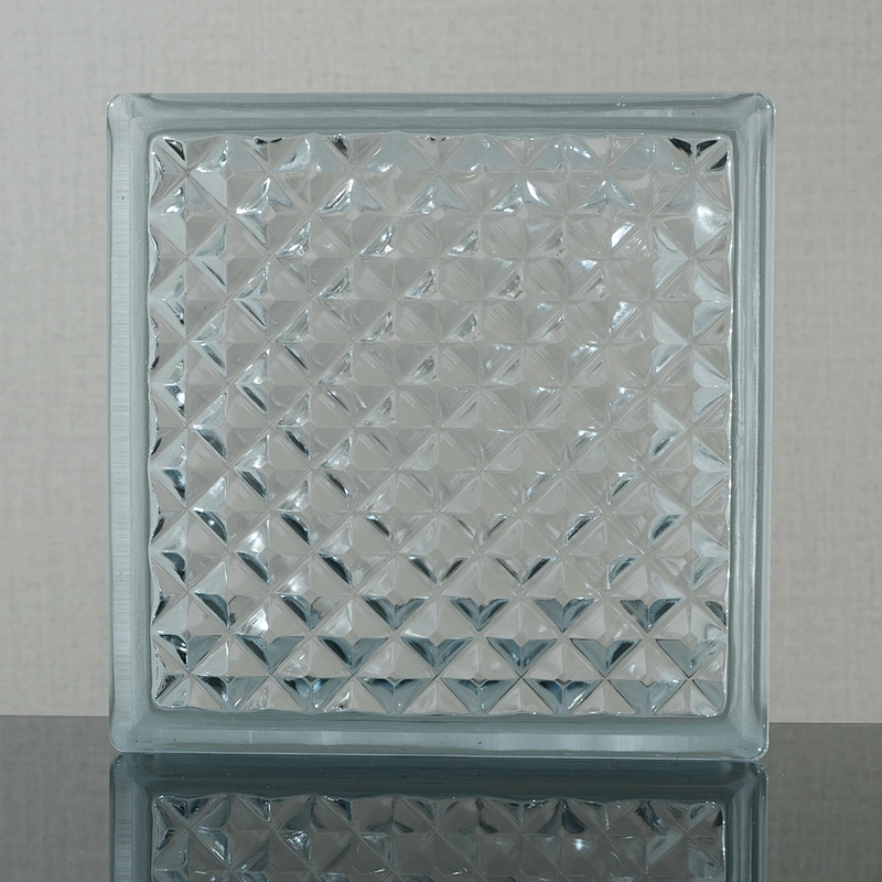 clear glass brick/glass block high quality with iso9001 for safe construction
