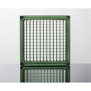 19x19x8cm color glass block / brick with good quality and competitive price