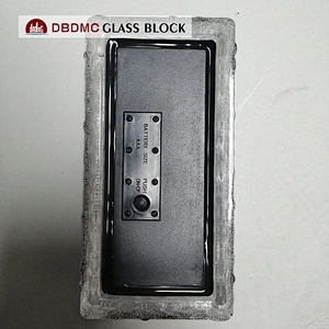 popular Solid Crystal Glass Block  colour light insider for decorate the garden Ladrillos de vidrio