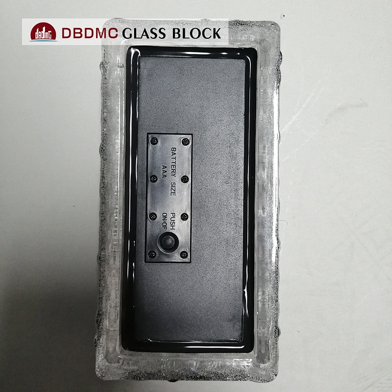 popular Solid Crystal Glass Block  colour light insider for decorate the garden Ladrillos de vidrio