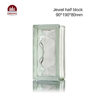 190x190x80mm Building Decorative Craft Clear Transparent Hollow Glass