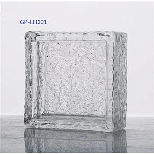 solid glass block / brick with good quality and made in china