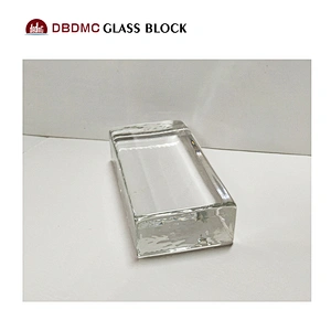 beautiful design Crystal rectangular solid glass brick /solid glass block price /building glass brick