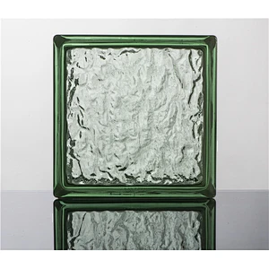 19x19x8cm color glass block / brick with good quality and competitive price