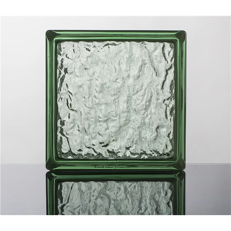 19x19x8cm color glass block / brick with good quality and competitive price