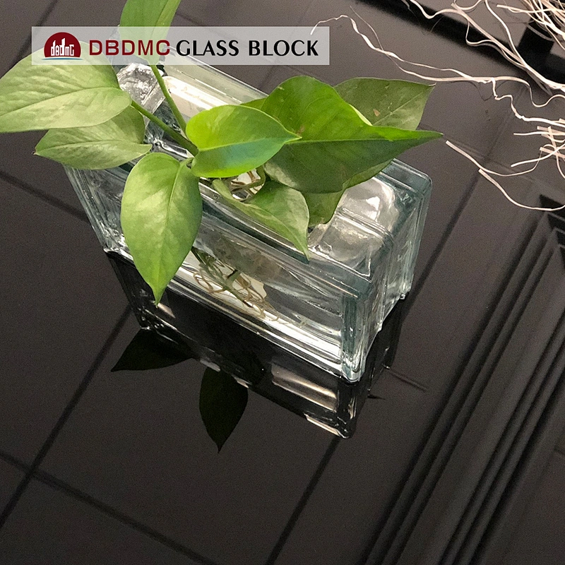 Unsealed hollow transparent glass block