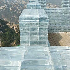 High quality transparent hollow glass brick
