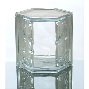 19x19x8vm super white glass block clear glass brick for entryway glass wall or outdoor decoration