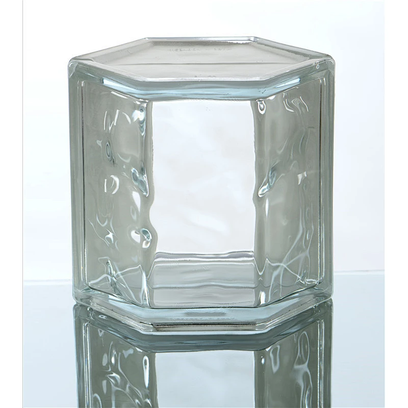 19x19x8vm super white glass block clear glass brick for entryway glass wall or outdoor decoration