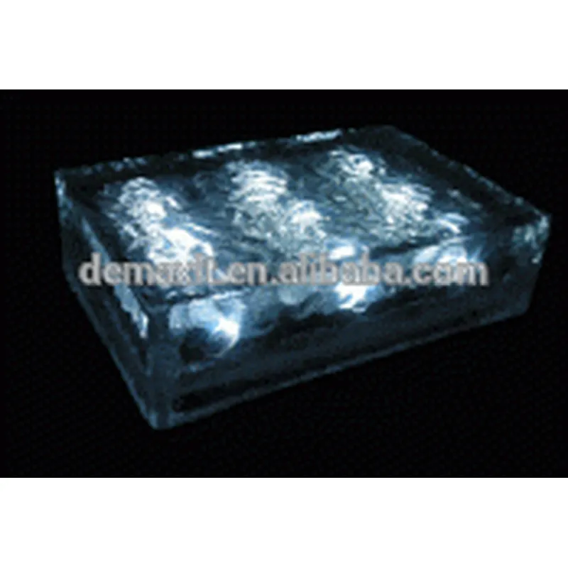 clear glass paver block & brick for building decoration