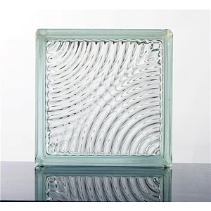 Morden glass brick clear white 190X190X80mm