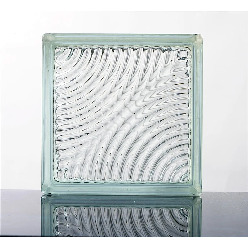 Morden glass brick clear white 190X190X80mm