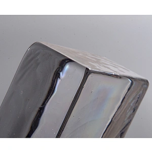 clear building glass and decorative soild brick with Two holes for wall decoration