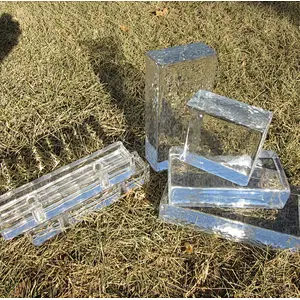 high quality solid glass block /hollow glass brick made in china