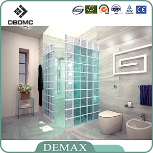 indoor decoration white and colored glass brick good price for sale