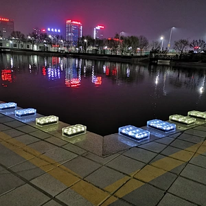 LED light with light sense effect in square