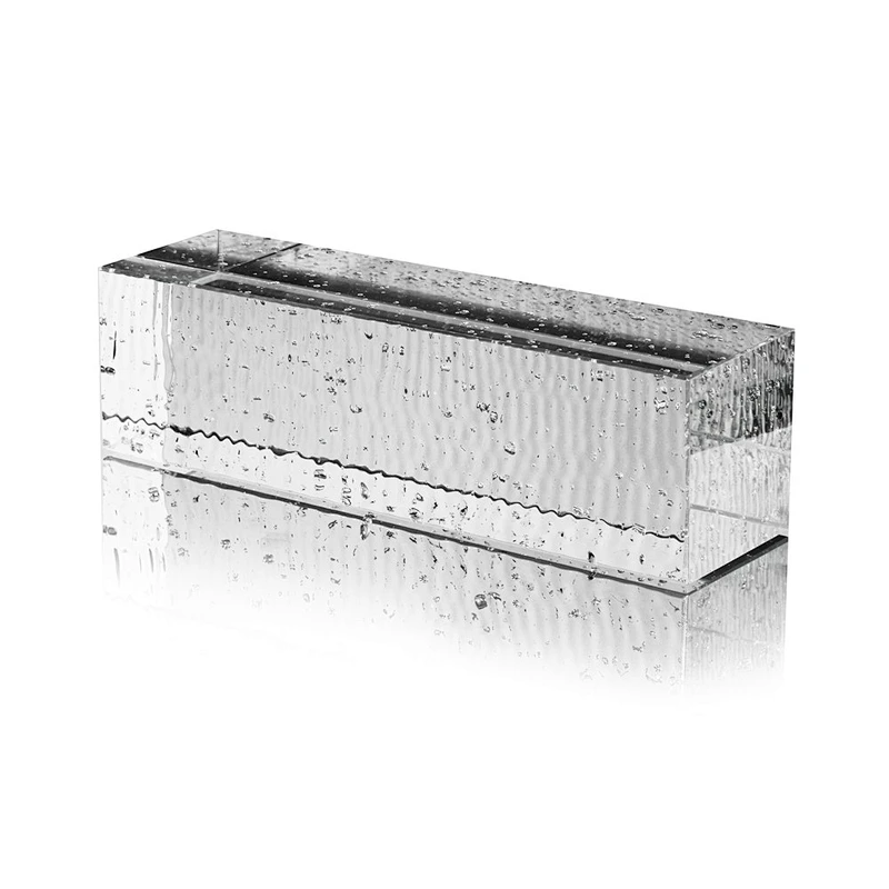 Silvering crystal glass brick and decor glass block for building wall