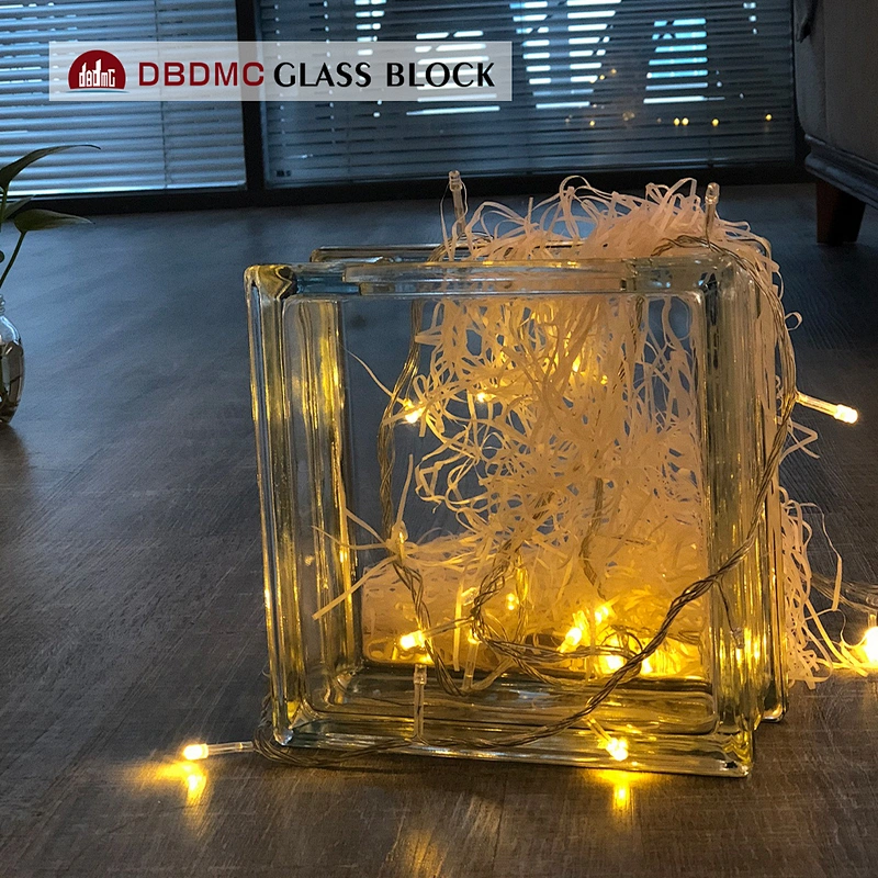 Unsealed hollow transparent glass block