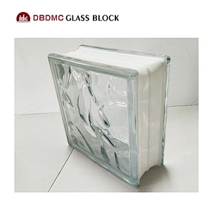 190x190x80mm Building Decorative Craft Clear Transparent Hollow Glass Blocks Brick