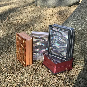 2019 cheap clear frosted solid glass block brick price