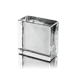 clear and transparent solid glass block/brick for building wall