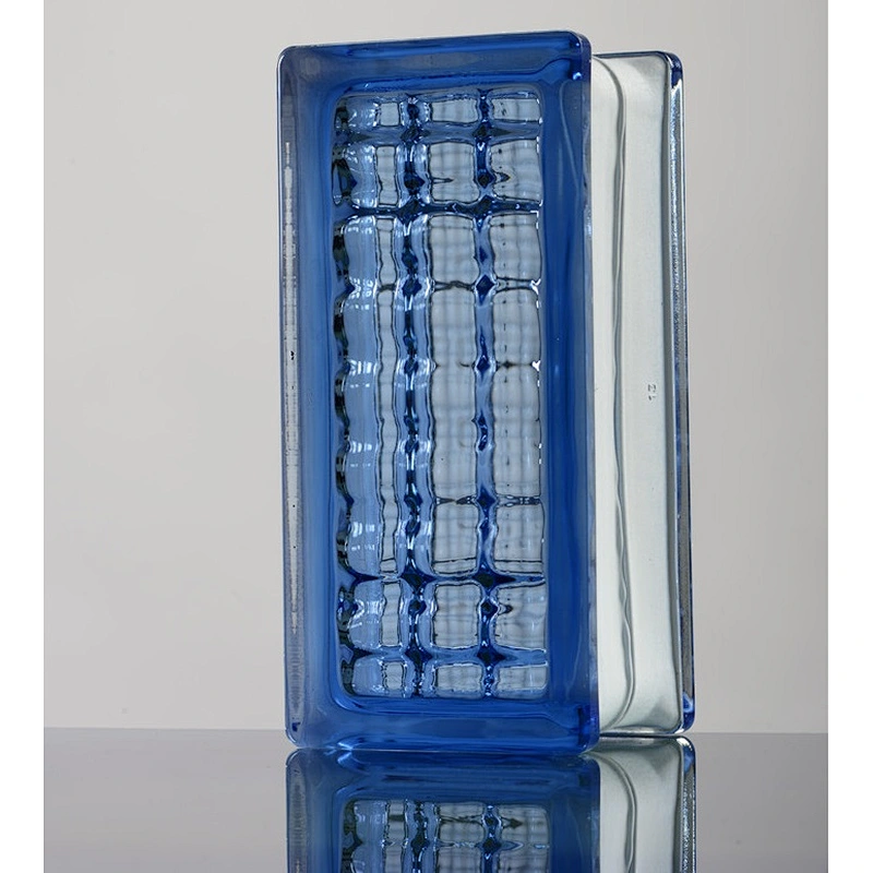 New designs with glass brick and cheap glass brick with blue, grey, green, bronze colors factory direct sale