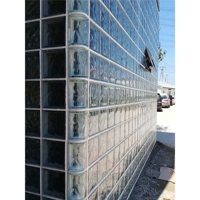 hollow glass block / glass brick passed fire rating test, building safety materials