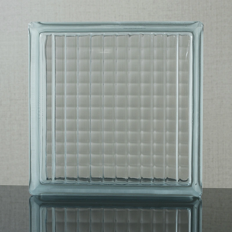 clear glass brick/glass block high quality with iso9001 for safe construction