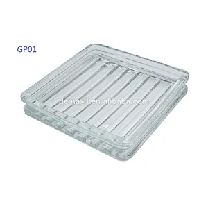 300x300x22 mm clear glass paver block/brick for garden decoration