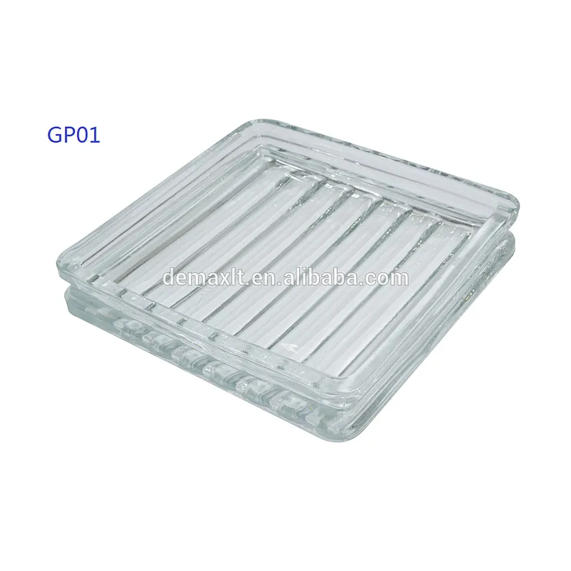300x300x22 mm clear glass paver block/brick for garden decoration