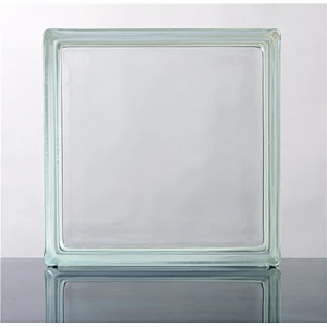 12x12x4 large size clear glass block/glass brick with led light for decorative house