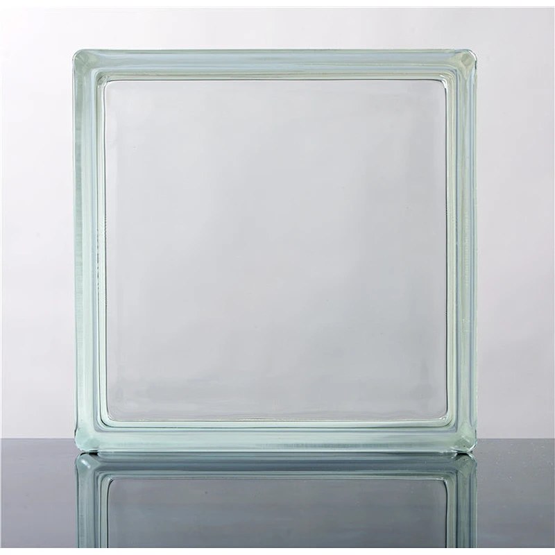12x12x4 large size clear glass block/glass brick with led light for decorative house