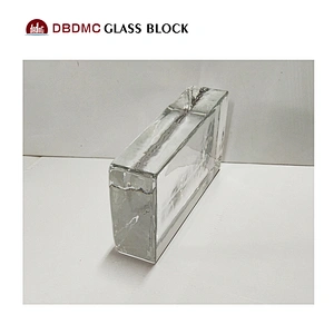 popular Solid Crystal Glass Block  colour light insider for decorate the garden Ladrillos de vidrio