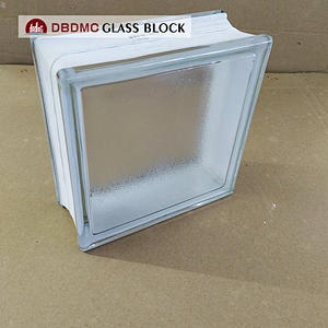 The interior is frosted with hollow glass blocks