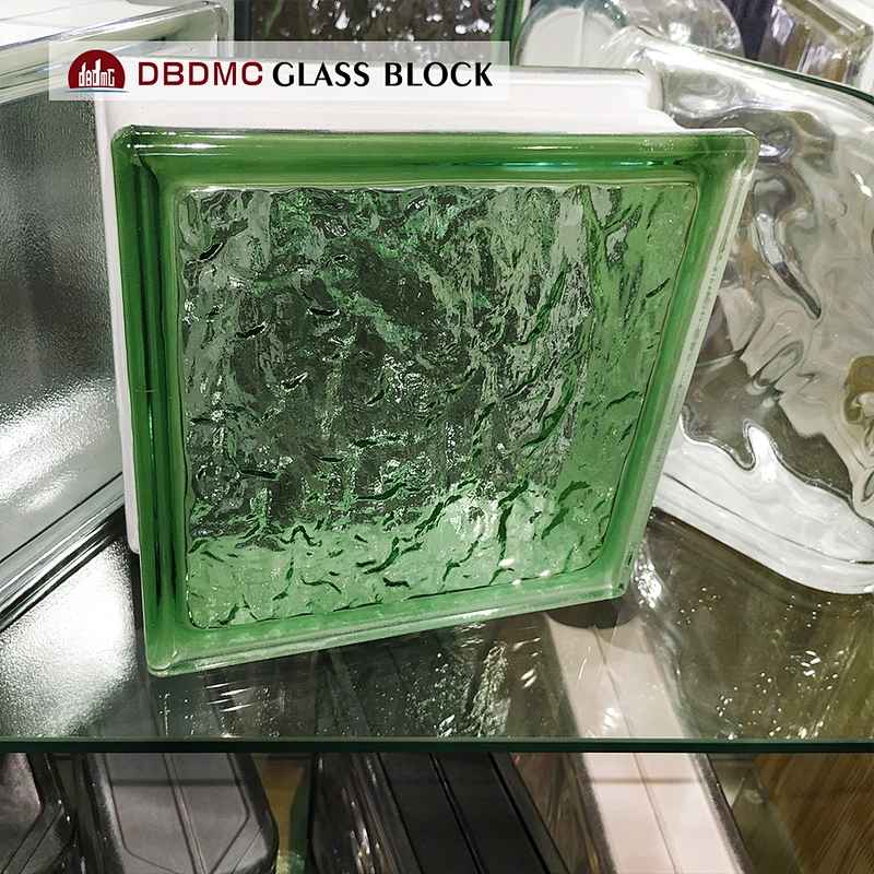 Hollow glass blocks of many colors and types for interior partition