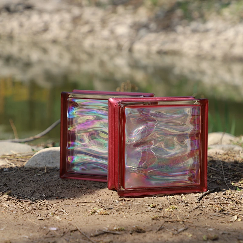 Multi-purpose multi-color hollow glass block