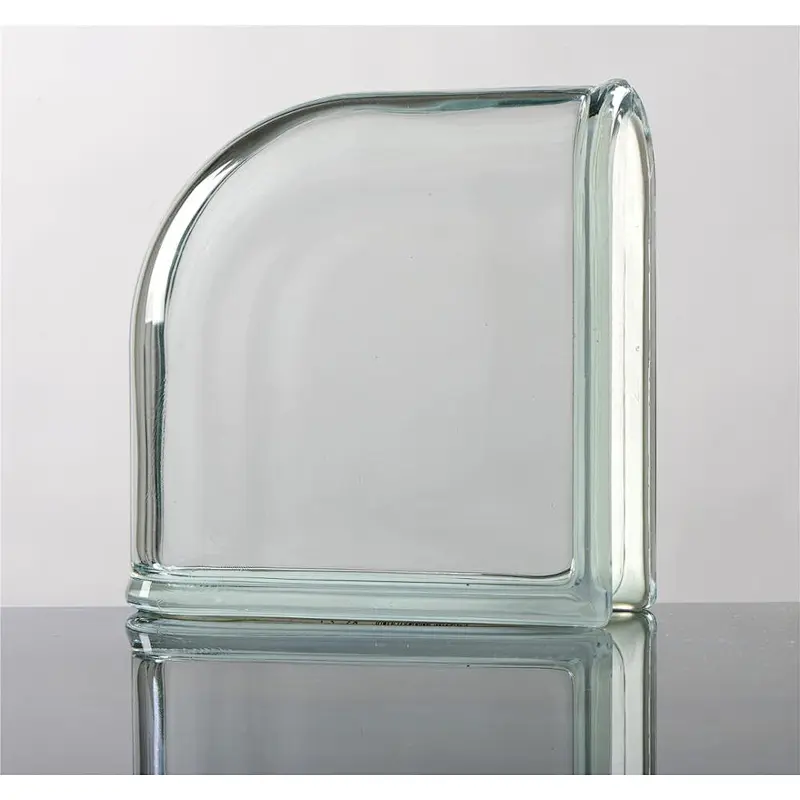 105x190x80mm  corner glass block clear glass brick for building wall and interior decoration
