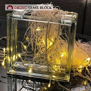 Unsealed hollow transparent glass block