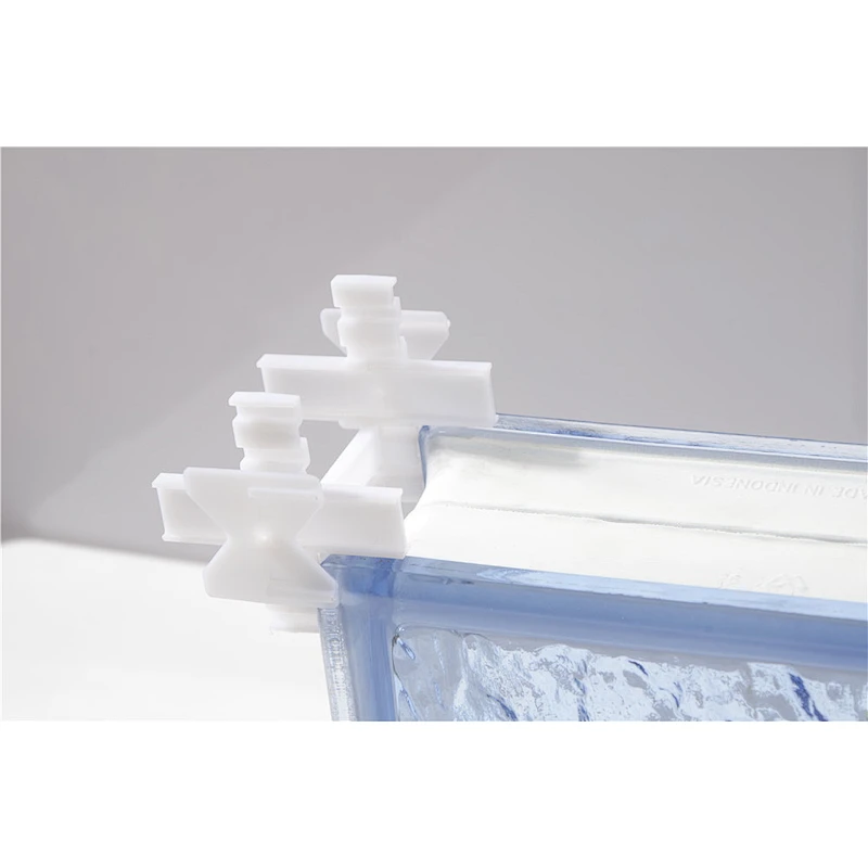 Plastic glass tile spacer used for masonry glass brick wall, adjust glass brick gap