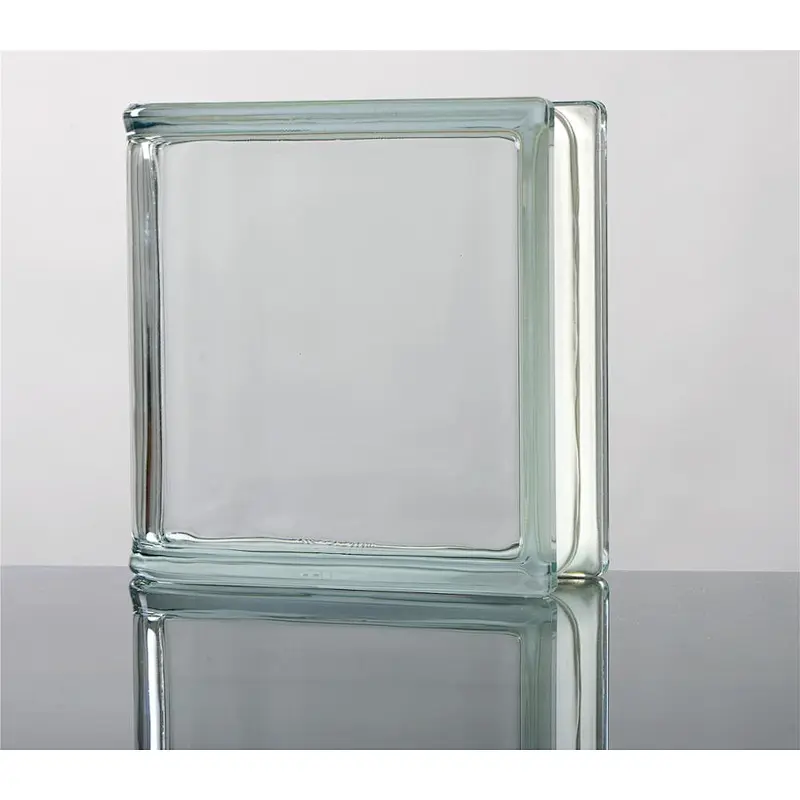 190x190x80mm  clear shoulder glass block hollow glass brick for building wall