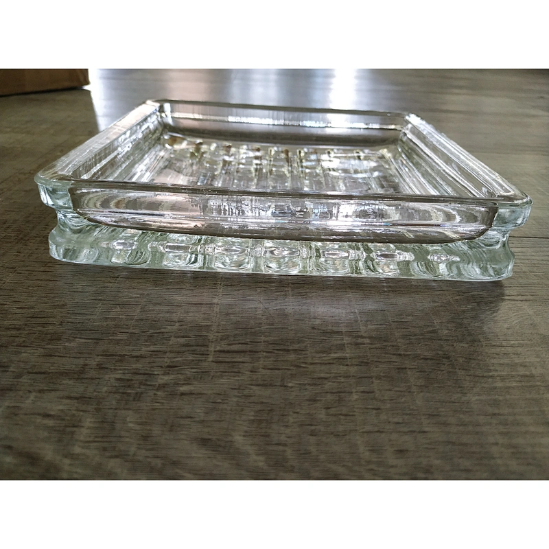 190*190*32mm Glass paver block with high quality glass block for decoration/Pavimento de vidro de vidro de alta qualidade