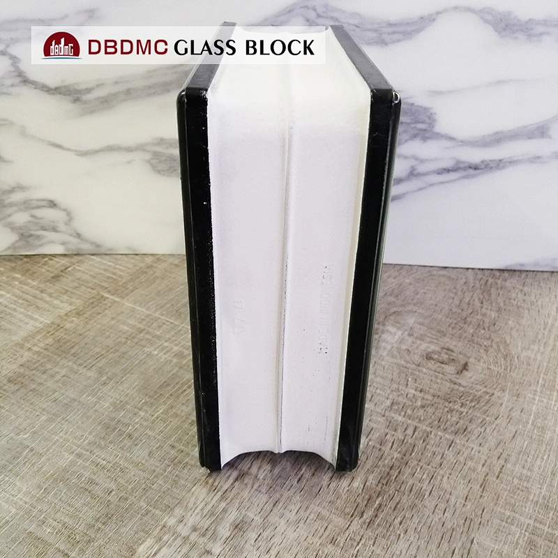 Hollow and colorful glass brick can be used for partition wall, 190*190*80mm