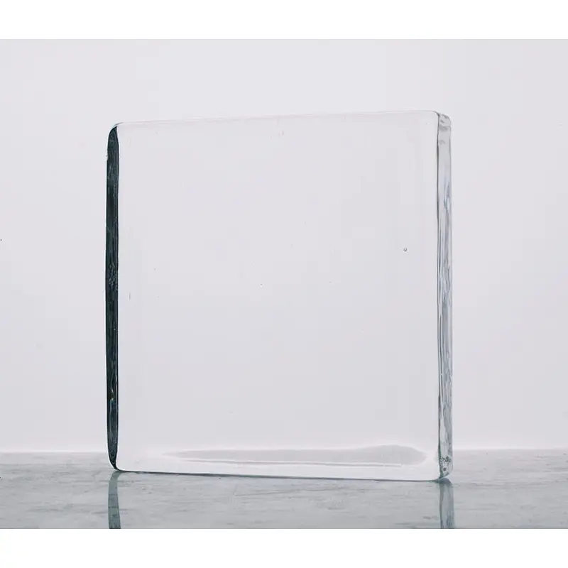clear and transparent solid glass block/brick for building wall