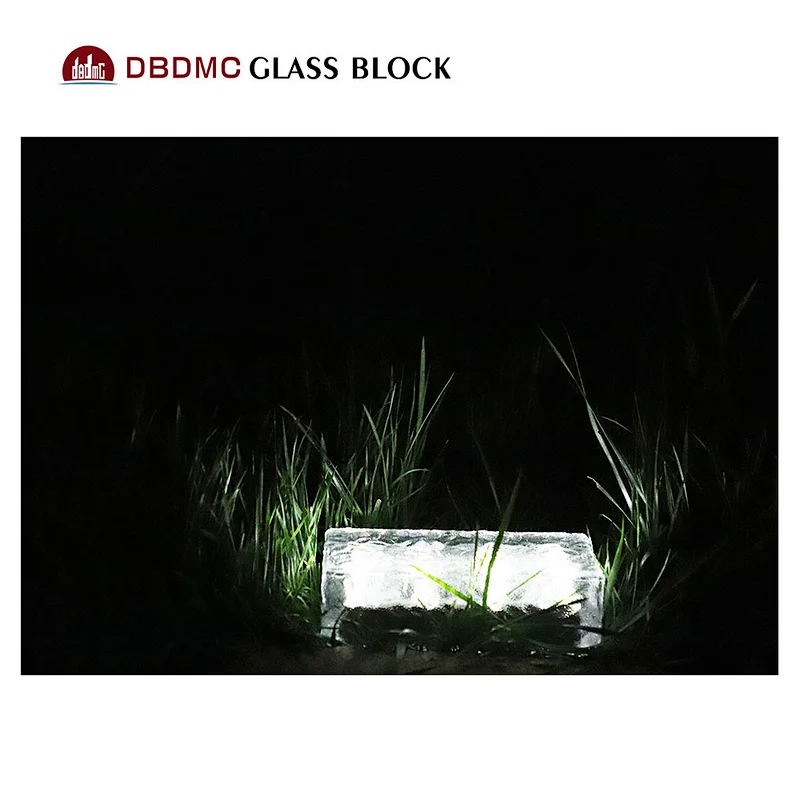 Blue LED glass floor tile