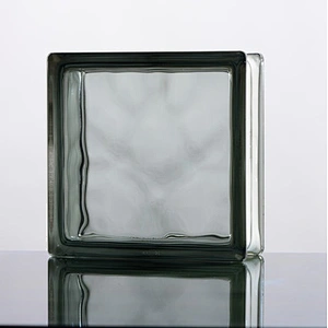 190x190x80mm clear hexagonal glass block corner clear glass brick edge glass block for wall
