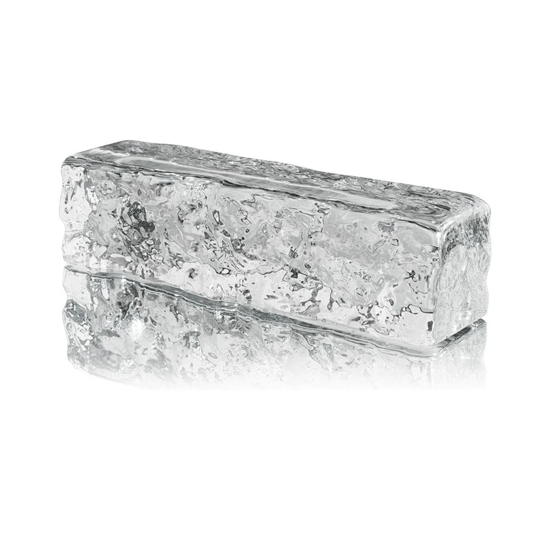 clear and transparent solid glass block/brick for building wall