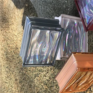 2019 cheap clear frosted solid glass block brick price