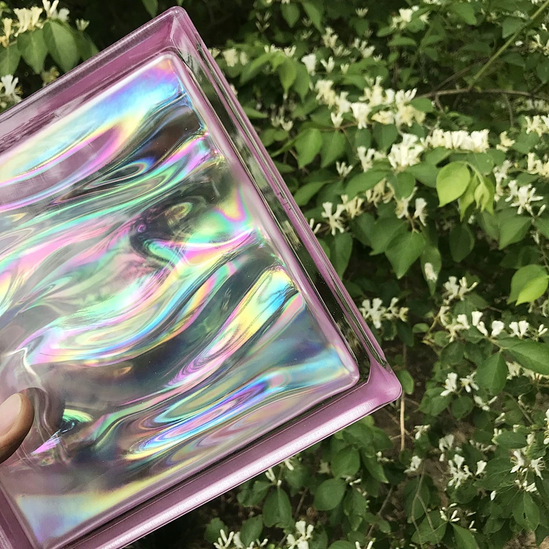 Innovative design of purple hollow glass block