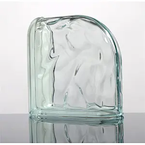 190x190x80mm  clear shoulder glass block hollow glass brick for building wall