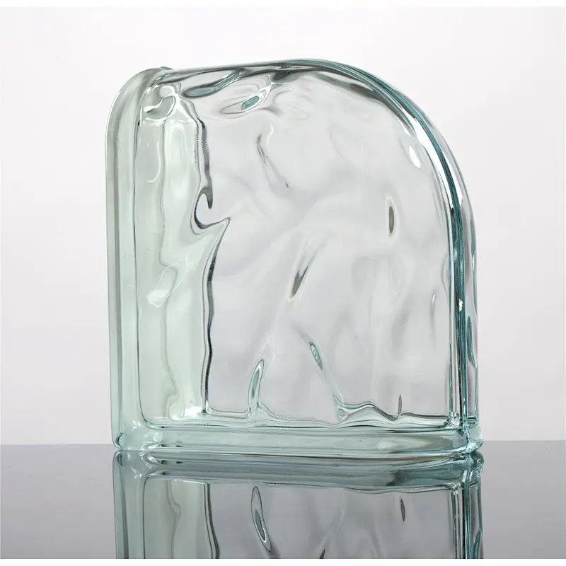 190x190x80mm  clear shoulder glass block hollow glass brick for building wall